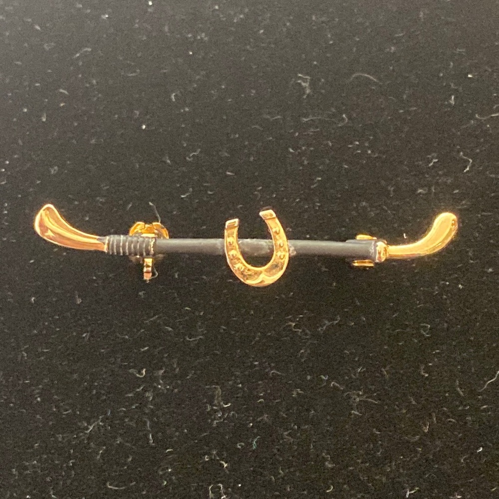 24K Gold Plate Western Pin
